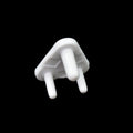 White baby socket covers, a pack of 100 electrical plug protectors for child safety.