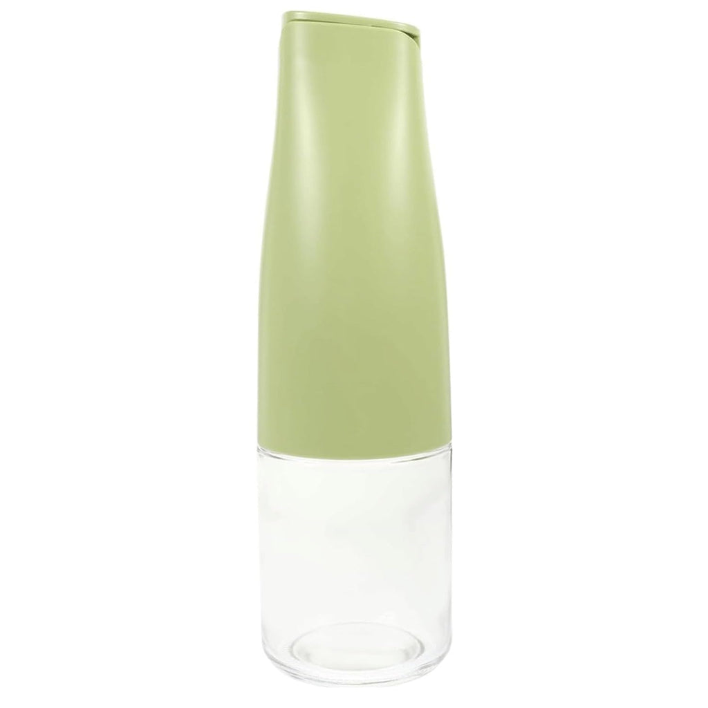 Light green and clear sauce dispenser bottle, tall squeezable design