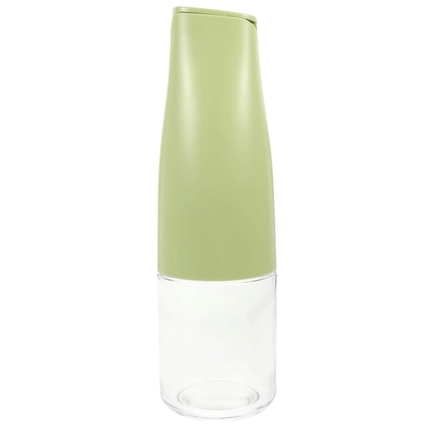 Light green and clear sauce dispenser bottle, tall squeezable design