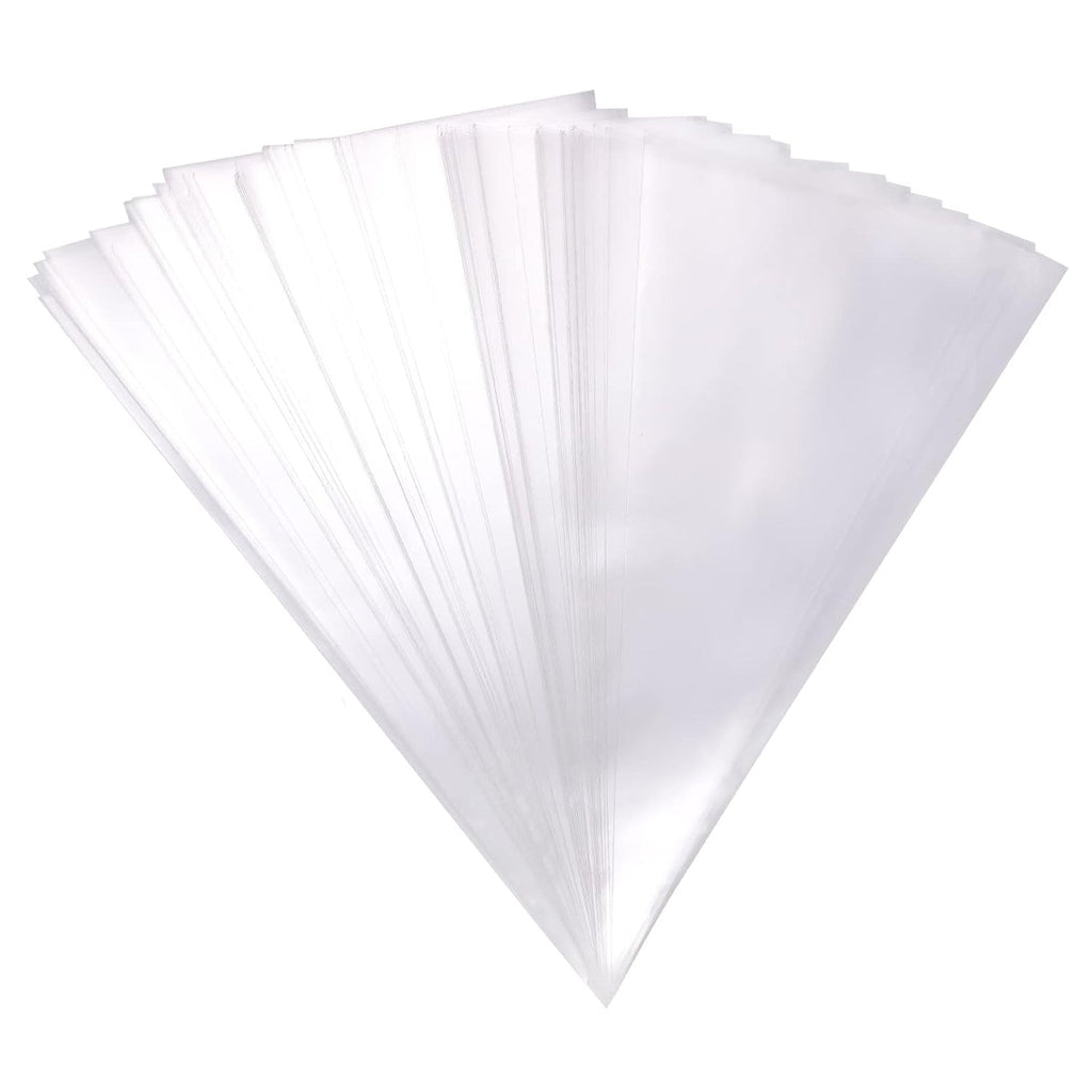 Disposable piping bag filled with cream ready for cake decorating