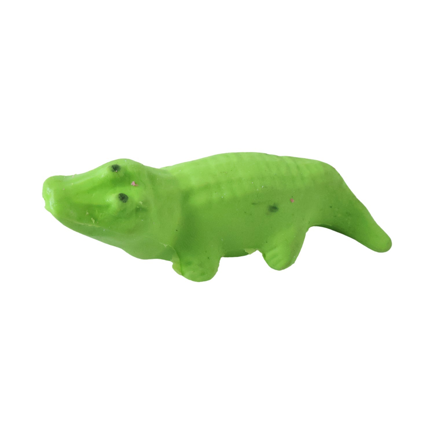 Green crocodile-shaped eraser toy