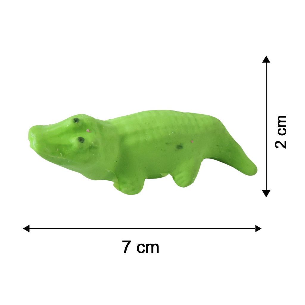 Green crocodile eraser size 7 cm long and 2 cm high
