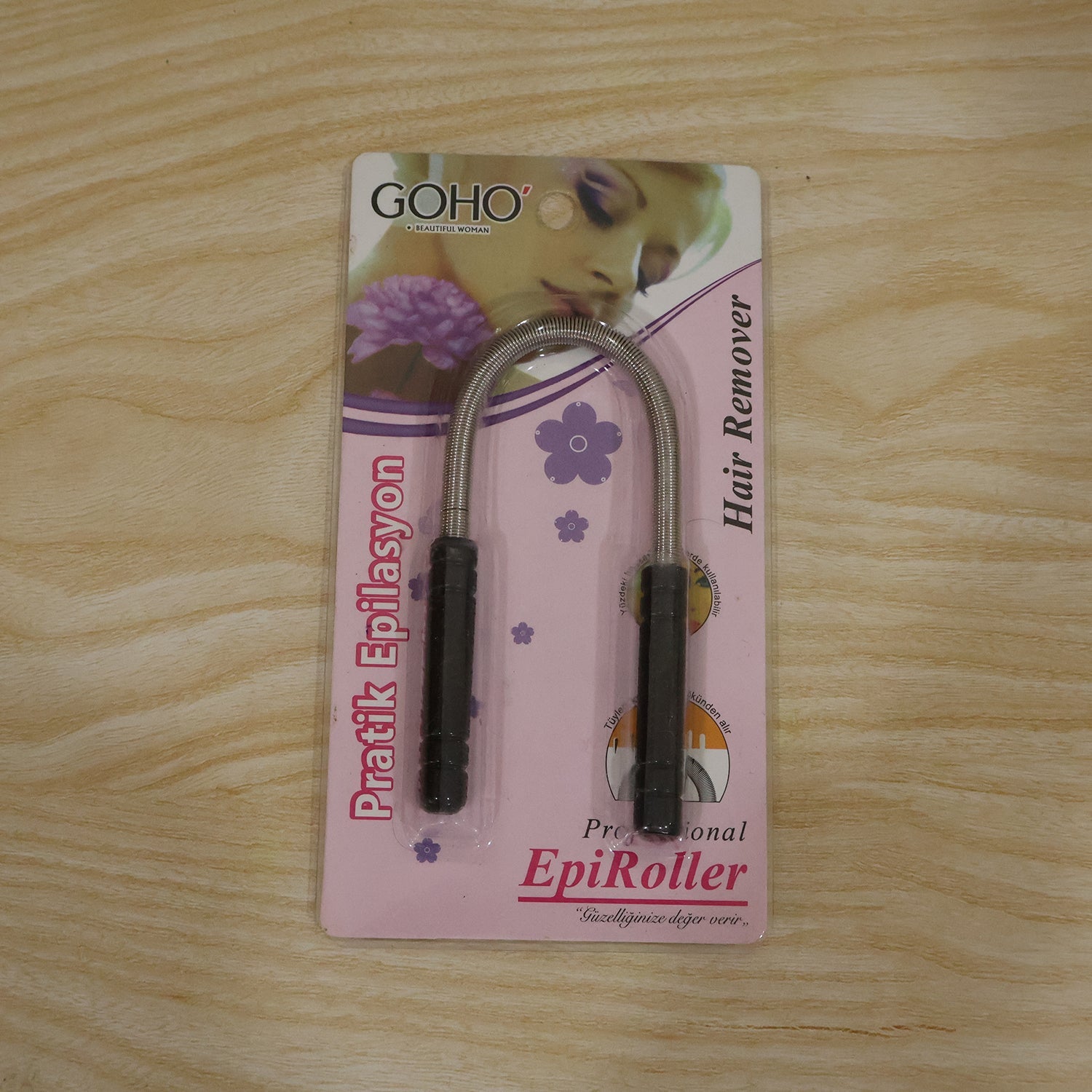 GOHO EpiRoller hair remover spring epilator package with U-shaped metal spring