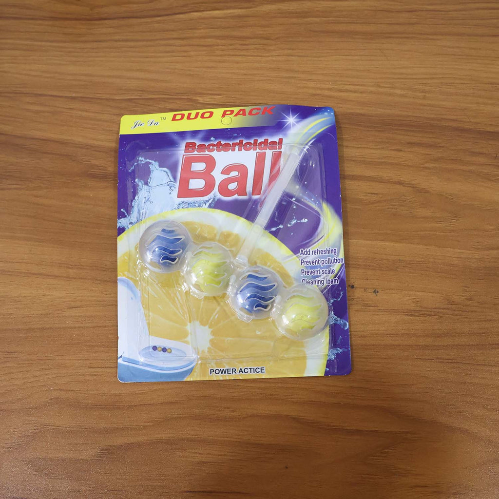 Toilet cleaning balls duo pack retail box with antibacterial ball graphics